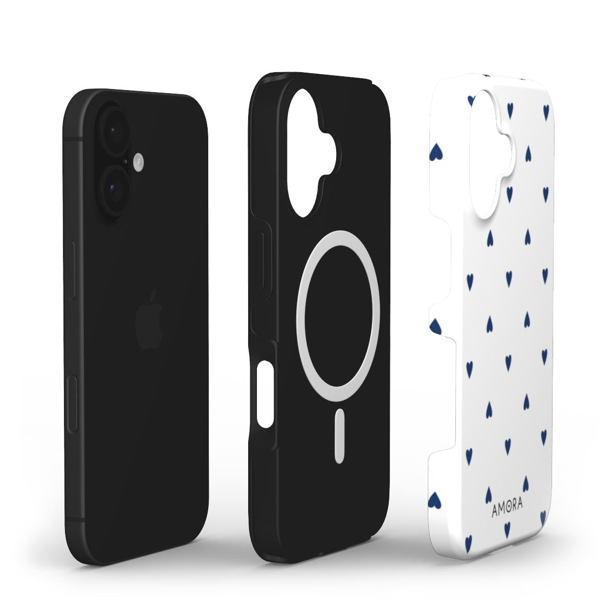 Navy Hearts - MagSafe